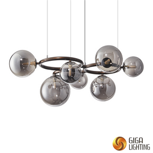 Sala de estar luz principal lustre moderno atmosfera simples farol bolha bola vidro lustre high-end atmosfera luminária