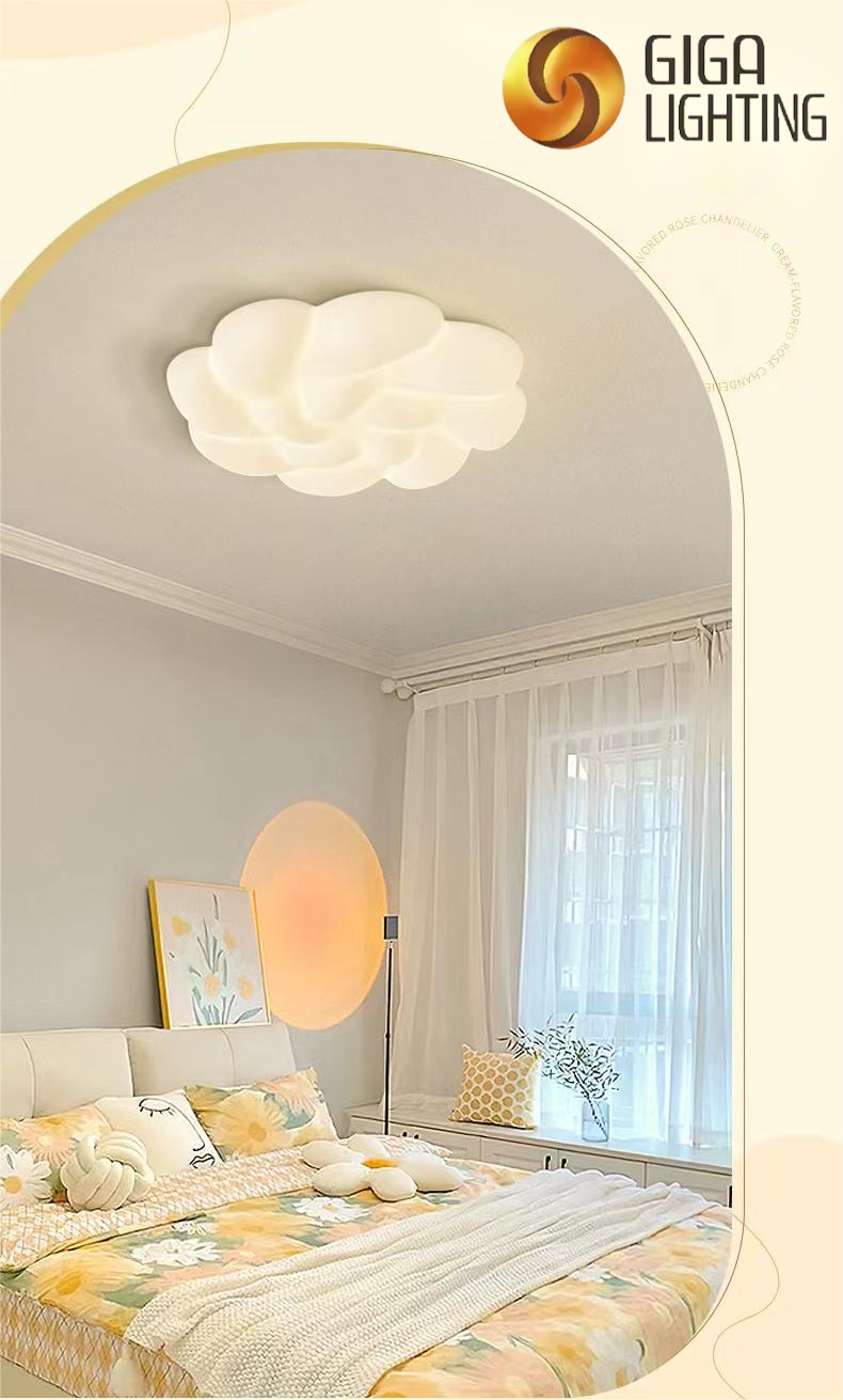 HotSale atmosfera romântica quarto lâmpada de teto led fábrica de plástico