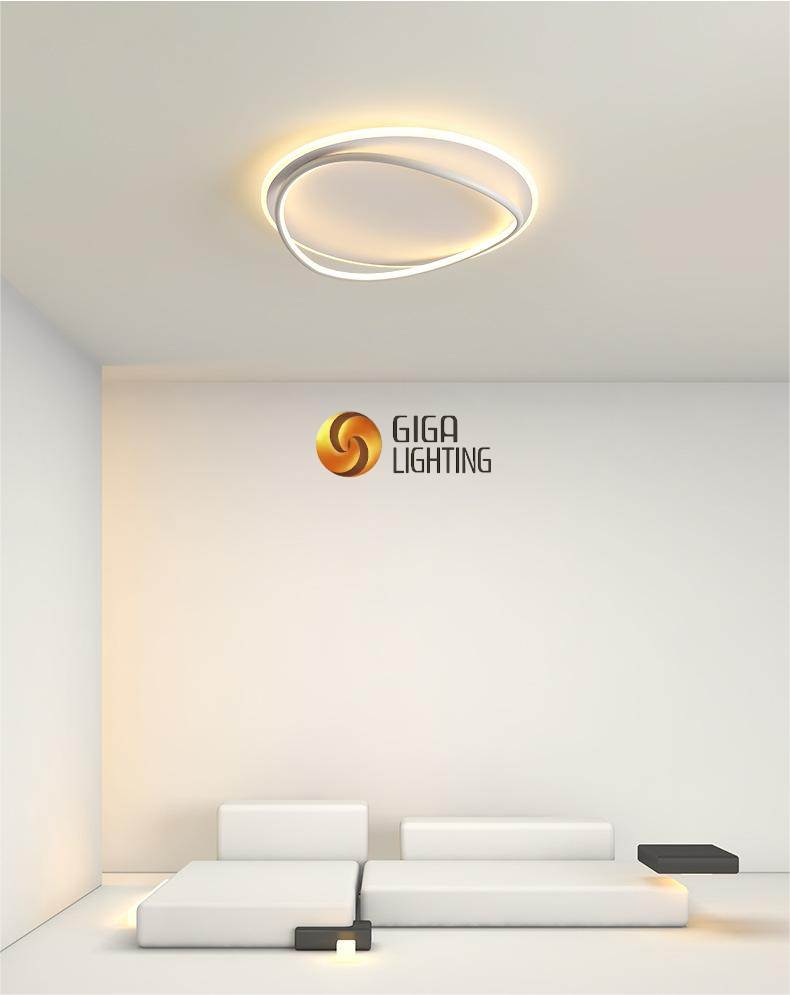 Lâmpada de teto LED minimalista criativa sem cintilação para quarto