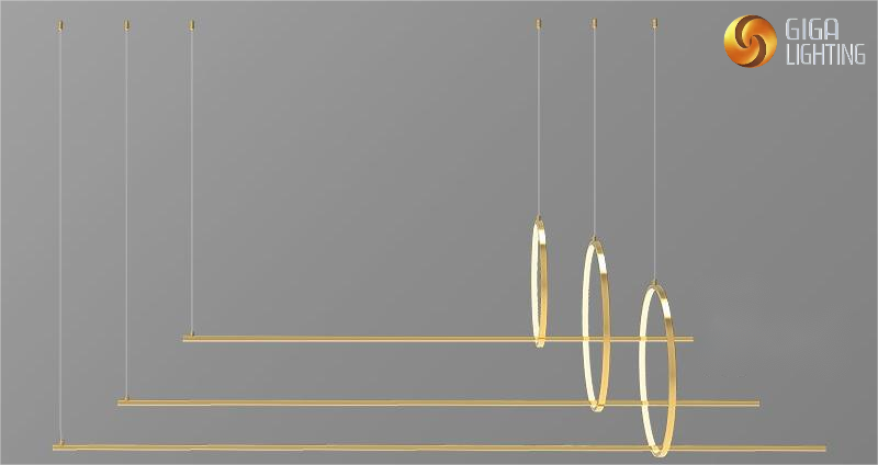 Minimalista restaurante pingente geométrico criativo barra lâmpada de aço inoxidável pós-moderna luz luxo sala estar escritório lâmpadas longas e lanternas