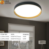 VDE ip20 interior preto cinza woodrain decoração de casa metal PP luz de teto led