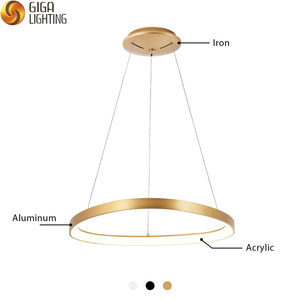 85-265V CE anel triangular sem cintilação luminária pendente LED