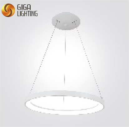 Original minimalista LED Anel Luz Pingente Criativo Lustre Redondo Luzes