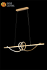 Ce espiral design linear pingente moderno led lustre led pingente iluminações sala de estar casa sala jantar lustre projetado