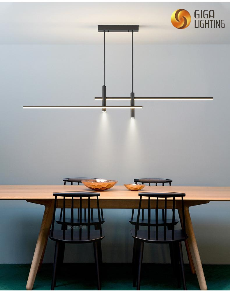 Lustre para sala de jantar, novo holofote para casa, bar, mesa de jantar, restaurante, simples, moderno, criativo, lâmpadas e lanternas