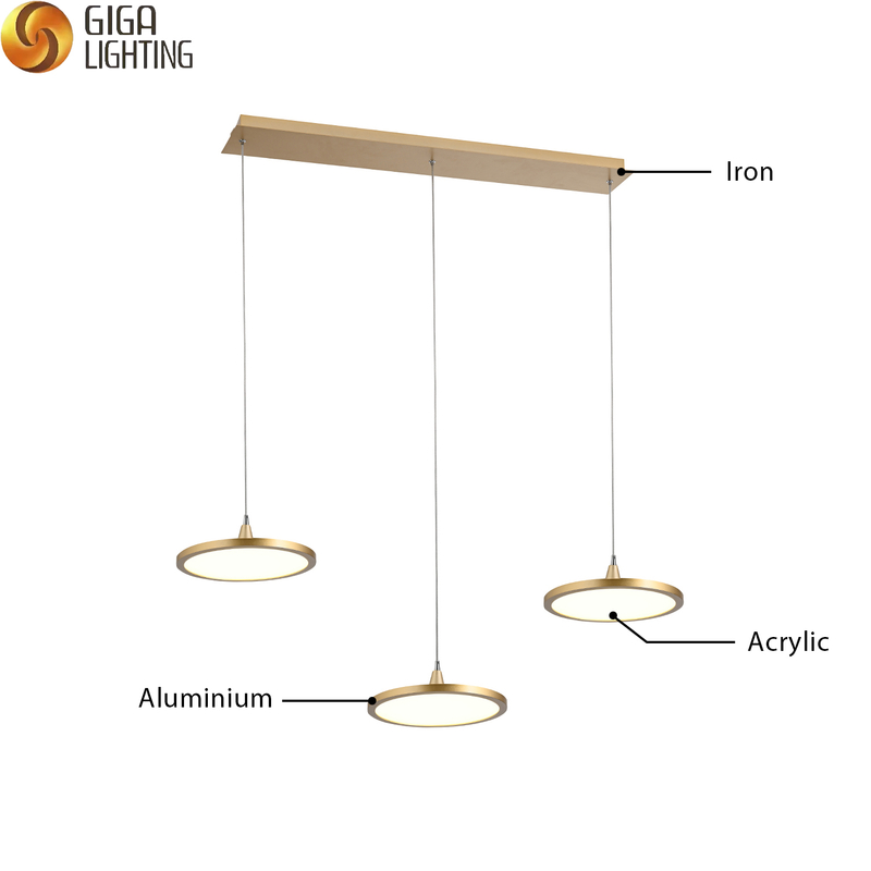 Luz pendente regulável de iluminação comercial LED ultrafina