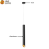 CE CB Luz pendente LED de tubo longo de alumínio minimalista clássico clássico 