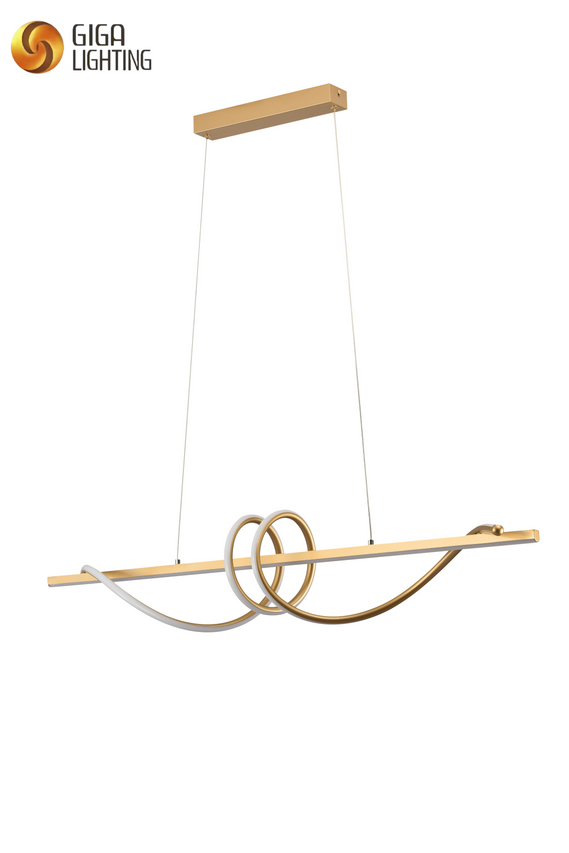 Ce espiral design linear pingente moderno led lustre led pingente iluminações sala de estar casa sala jantar lustre projetado