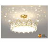 Criativo nórdico crianças quarto led luz de teto embutida cristal decorativo crianças