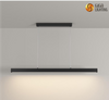 Restaurante iluminado lustre simples moderno escandinavo sala de jantar luminárias e lanternas minimalista led longo escritório iluminação pingente