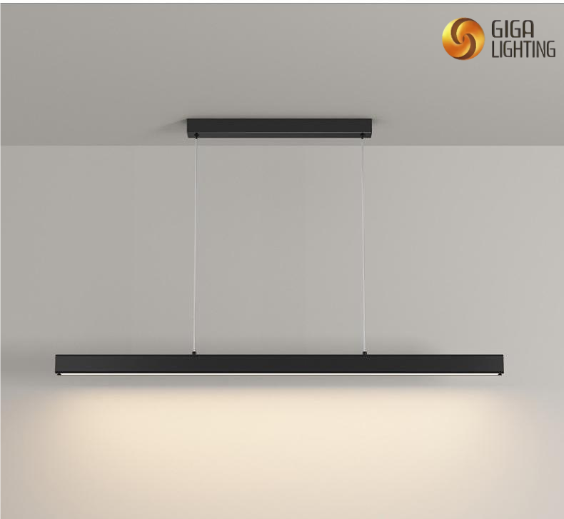 Restaurante iluminado lustre simples moderno escandinavo sala de jantar luminárias e lanternas minimalista led longo escritório iluminação pingente