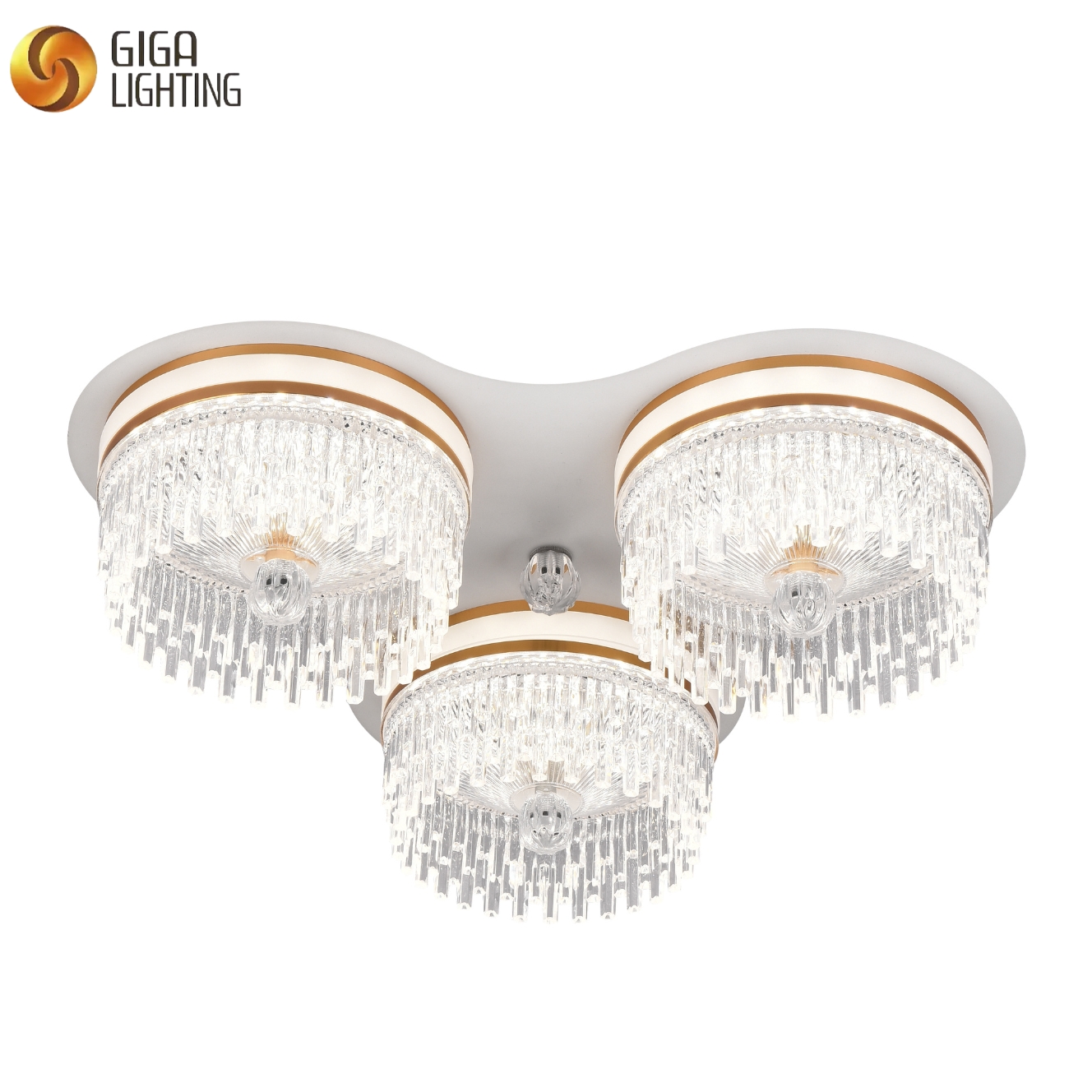 Acessório de teto de LED de acrílico de várias salas 3CCT, decorativo para sala de estar, quarto, cozinha, hotel, lobby