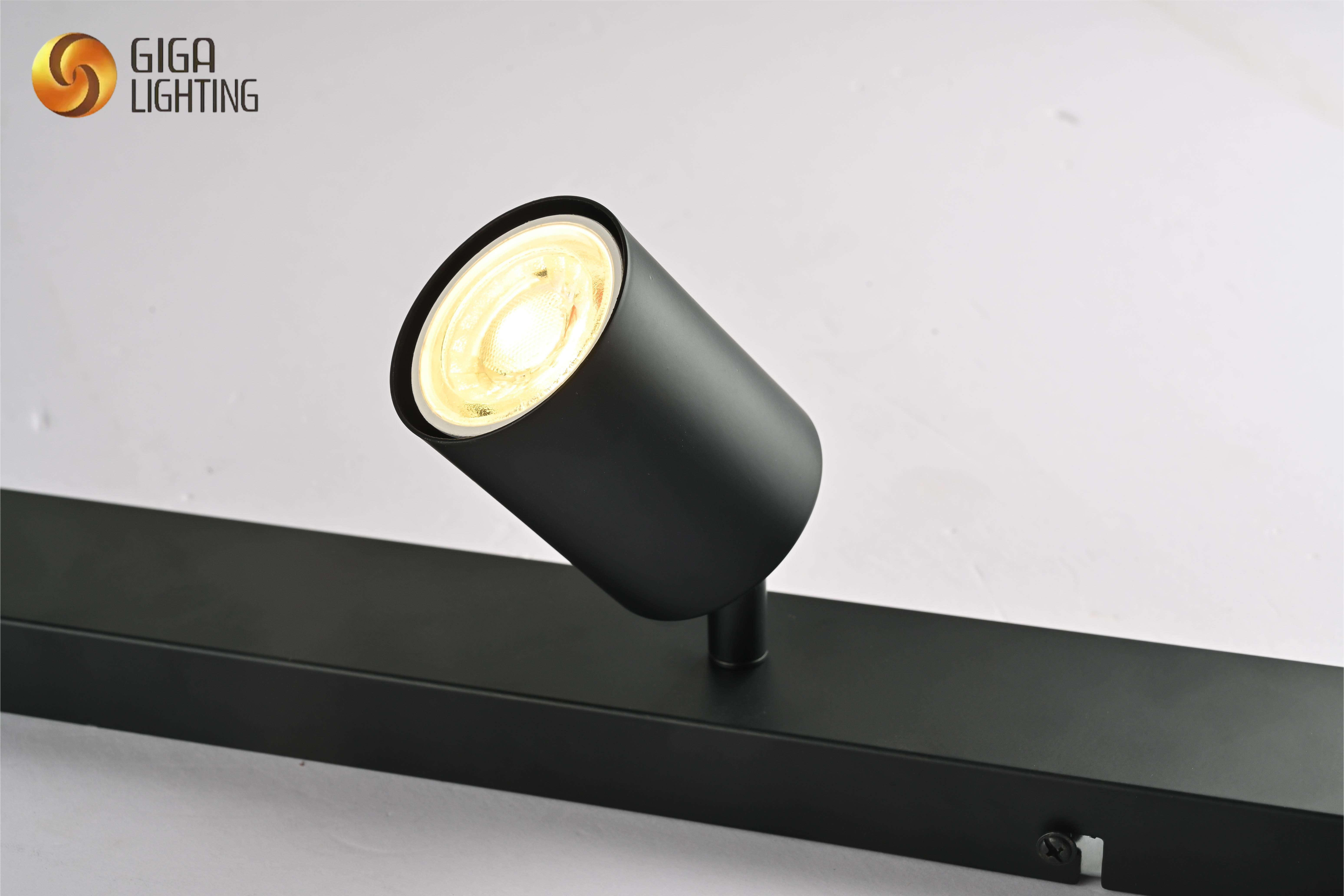 CE VDE 4 Way GU10 6W Encaixe de luz de teto, Spot Light Spotlight Lâmpada giratória Bases de luz Ângulo ajustável casa Cozinha Quarto Sala de estar e Showroom, escritório