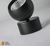 Refletor de teto preto VDE, refletor de teto GU10 giratório, moderno e industrial LED refletor de parede interno em globo para cozinha, quarto, sala de estar, escritório, corredor, atacado