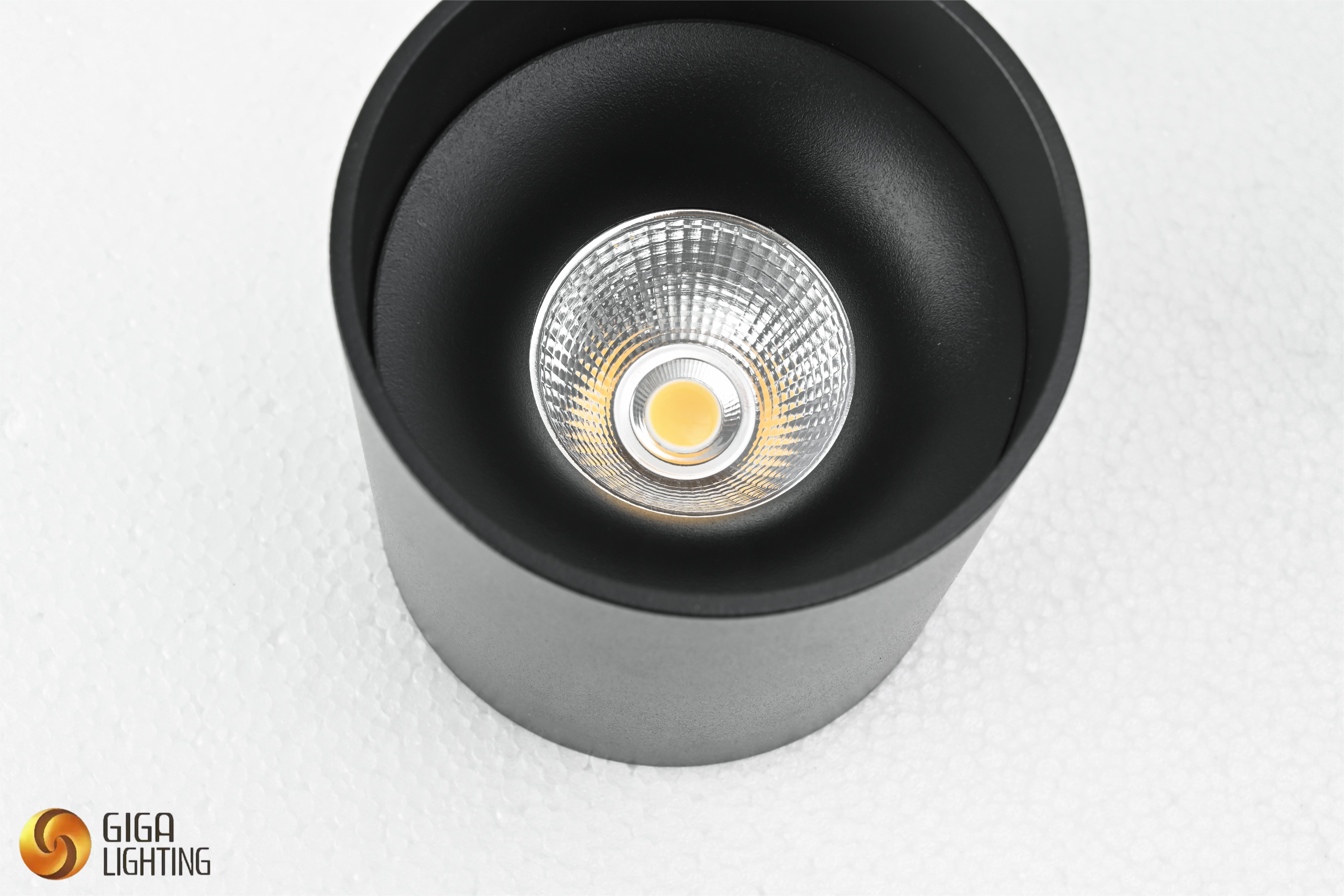 CE VDE LED downlight Refletor de teto montado na superfície Luz de teto preta fosca, soquete GU10, Refletor moderno redondo Refletor de teto de alumínio para sala de estar, cozinha, casa, escritório, corredor