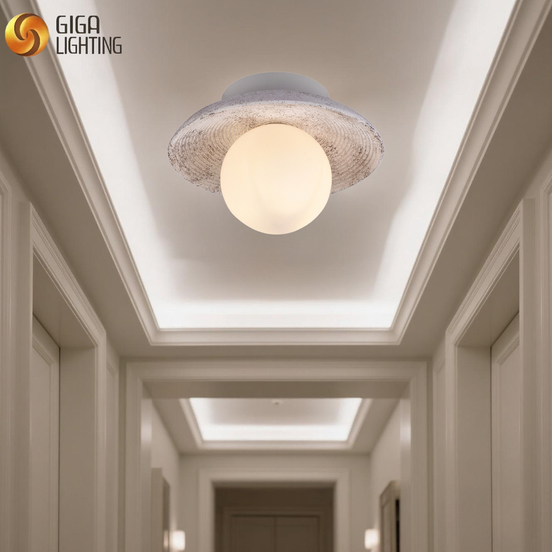 Ordem premium em massa de lâmpadas de teto de travertino natural modernas para atacadistas | OEM disponível